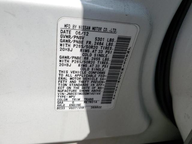 2013 INFINITI FX37 - JN8CS1MU2DM140144