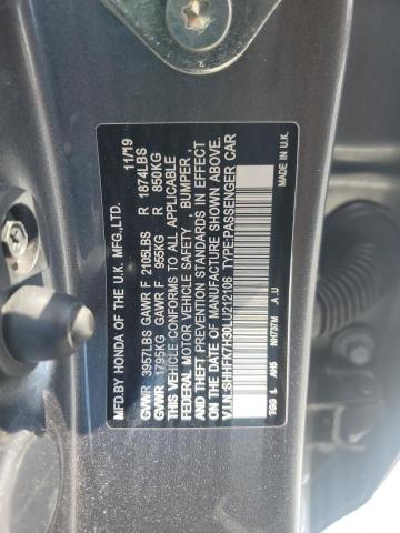 2020 HONDA CIVIC LX SHHFK7H30LU212106