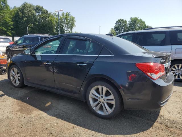 CHEVROLET CRUZE LTZ 2015 black sedan 4d gas 1G1PG5SB8F7107859 photo #3