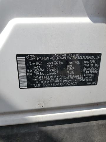 2023 HYUNDAI SANTA FE SEL PREMIUM 5NMS3DAJ0PH526072