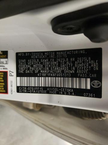 2015 TOYOTA CAMRY LE 4T1BF1FK6FU051313