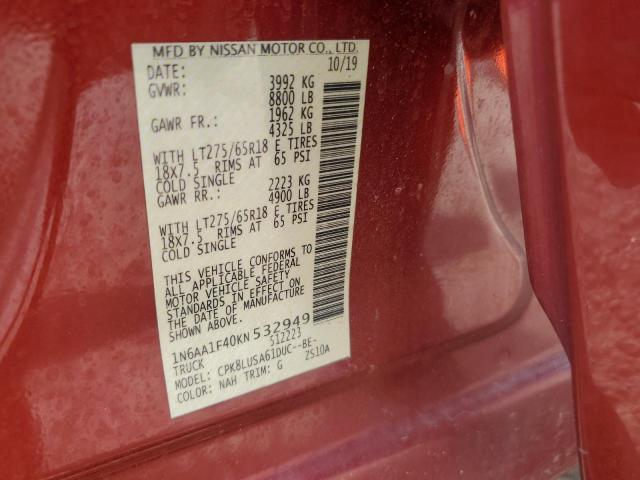 2019 NISSAN TITAN XD S 1N6AA1F40KN532949
