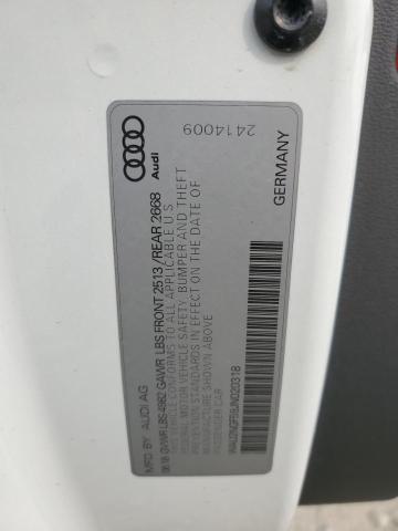 2018 AUDI A5 PRESTIG WAU2NGF59JN020318