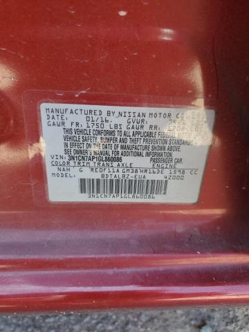 2016 NISSAN VERSA S - 3N1CN7AP1GL860086