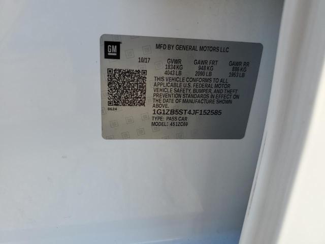 2018 CHEVROLET MALIBU LS 1G1ZB5ST4JF152585