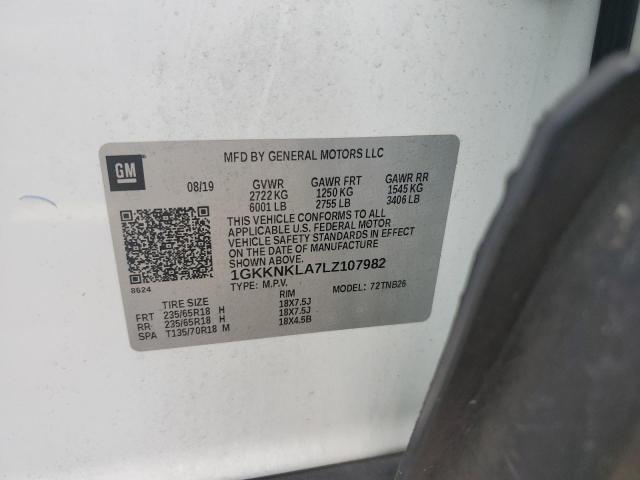 2020 GMC ACADIA SLE 1GKKNKLA7LZ107982