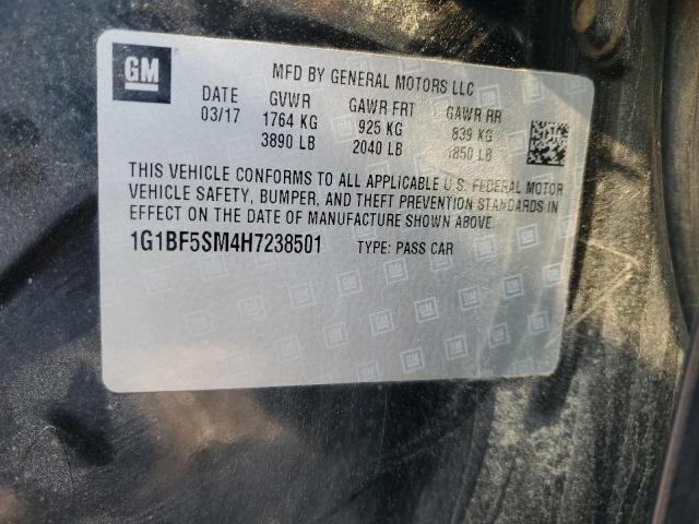 2017 CHEVROLET CRUZE PREM 1G1BF5SM4H7238501