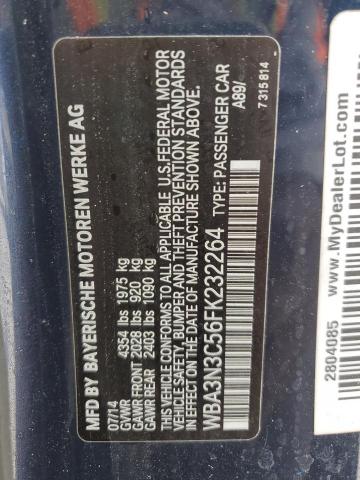2015 BMW 428 I WBA3N3C56FK232264