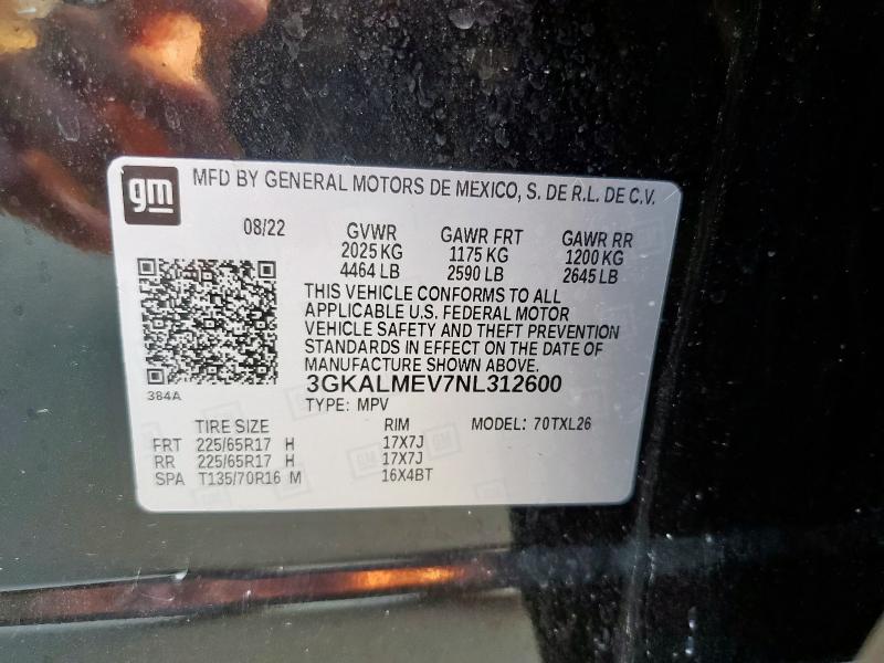 2022 GMC TERRAIN SL 3GKALMEV7NL312600