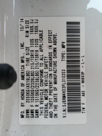 2015 HONDA CR-V LX 5J6RM4H33FL010203