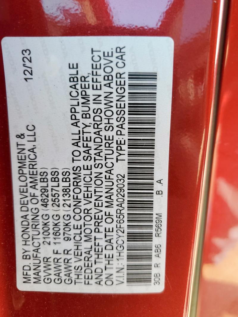2024 HONDA ACCORD HYB 1HGCY2F65RA029032