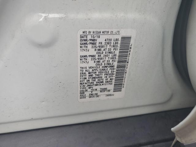 2020 NISSAN ROGUE S JN8AT2MV3LW121754