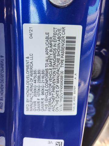 2021 HONDA ACCORD SPO - 1HGCV1F4XMA068130