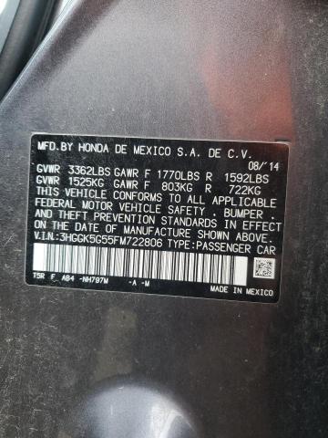 2015 HONDA FIT LX 3HGGK5G55FM722806