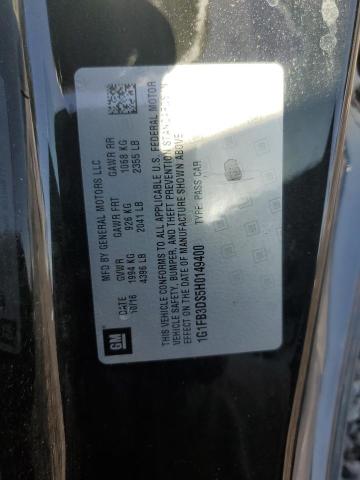 2017 CHEVROLET CAMARO LT 1G1FB3DS5H0149400