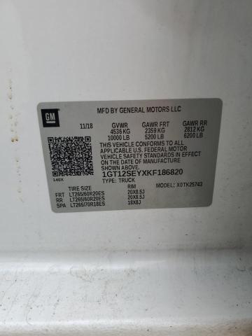 2019 GMC SIERRA K25 1GT12SEYXKF186820