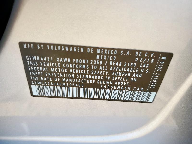 2015 VOLKSWAGEN JETTA TDI 3VWLA7AJXFM305485