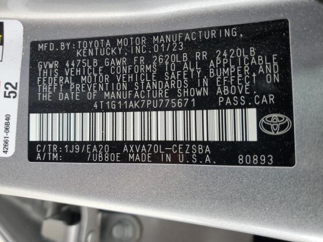 2023 TOYOTA CAMRY SE N 4T1G11AK7PU775671