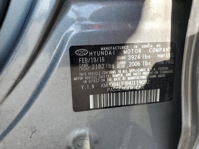 2017 HYUNDAI ELANTRA SE - KMHD84LF8HU119092