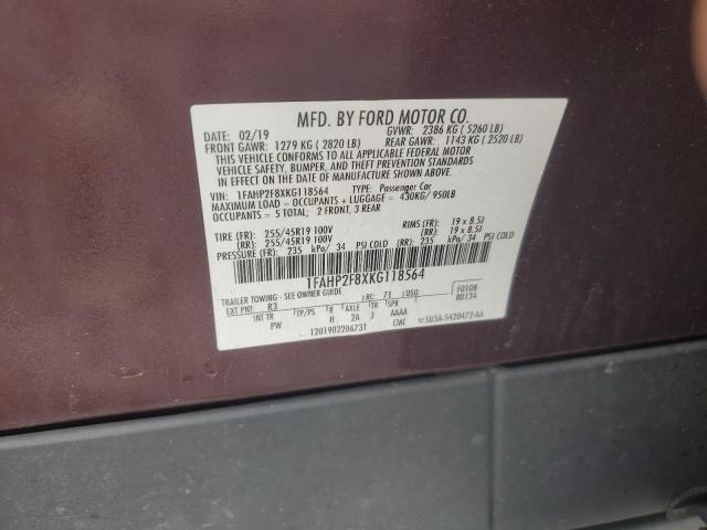 2019 FORD TAURUS LIM - 1FAHP2F8XKG118564