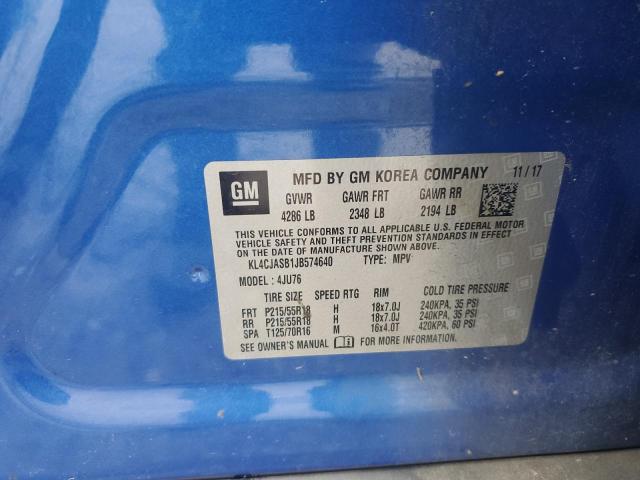2018 BUICK ENCORE PRE KL4CJASB1JB574640