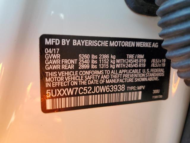 2018 BMW X4 XDRIVEM40I 5UXXW7C52J0W63938