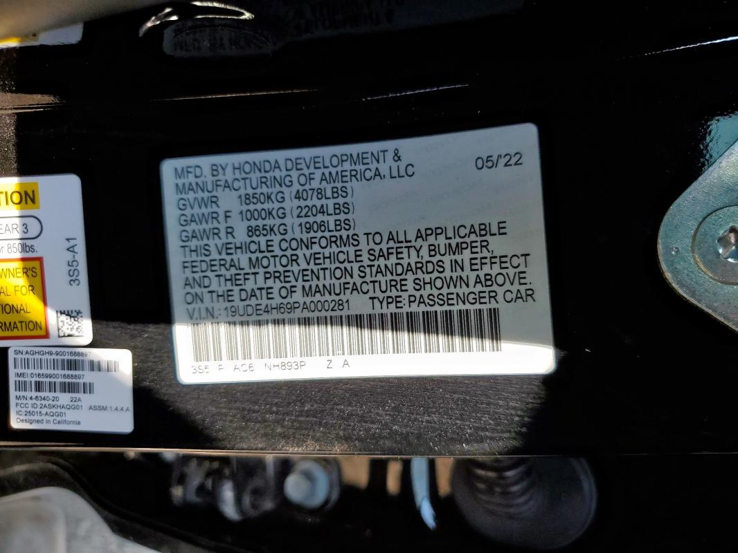 2023 ACURA INTEGRA A-SPEC TECH 19UDE4H69PA000281