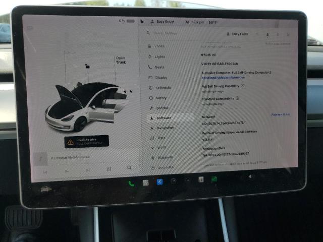 2020 TESLA MODEL 3 5YJ3E1EA6LF590748