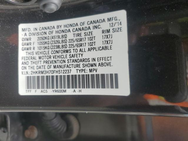 2015 HONDA CR-V EXL - 2HKRM3H70FH512237