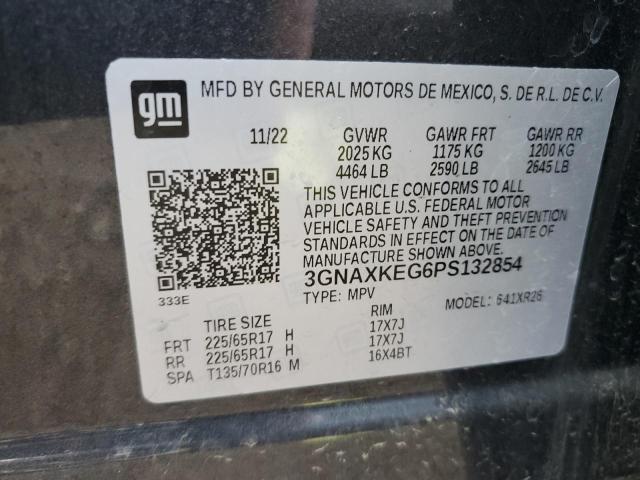 2023 CHEVROLET EQUINOX LT 3GNAXKEG6PS132854