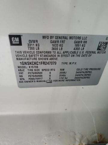 2015 CHEVROLET TAHOE K150 1GNSKCKC1FR247079