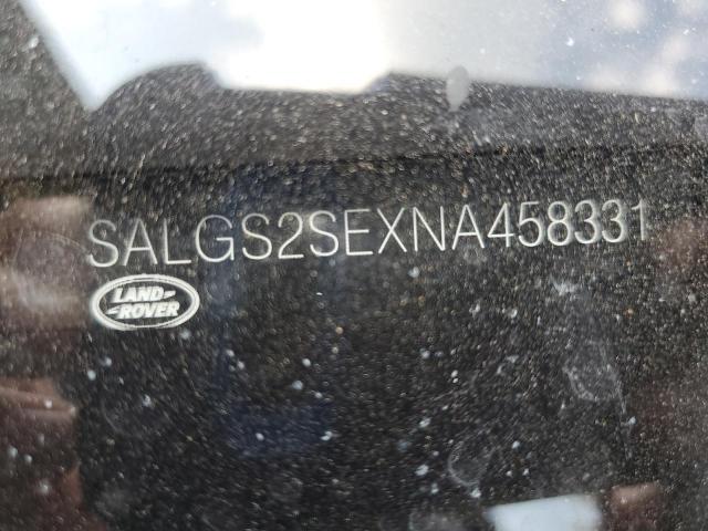 2022 LAND ROVER RANGE ROV - SALGS2SEXNA458331