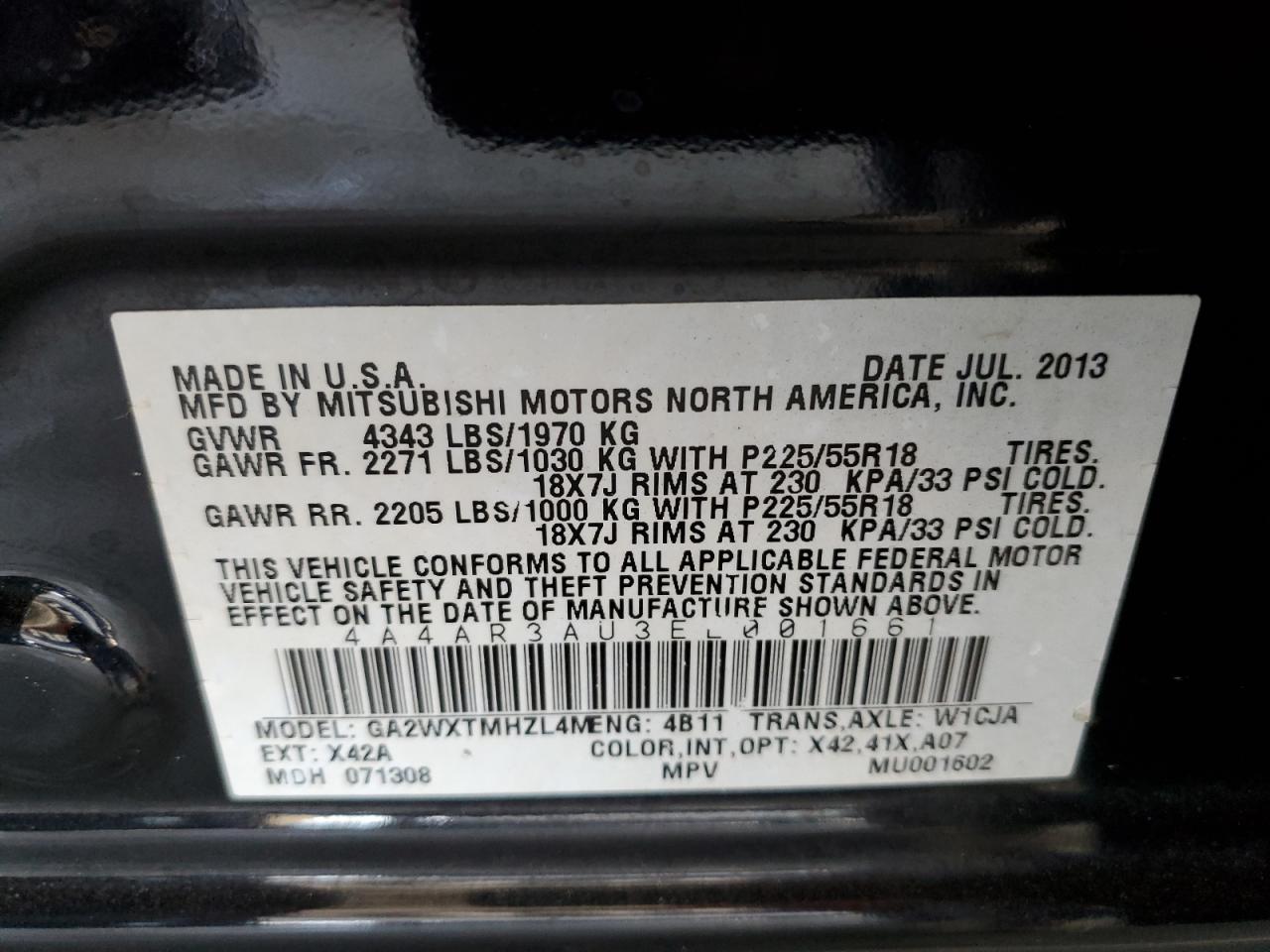 MITSUBISHI OUTLANDER ES