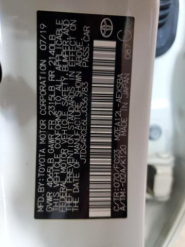 2020 TOYOTA COROLLA SE JTDS4RCE6LJ036783