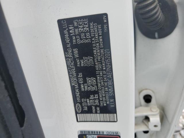 2022 HYUNDAI TUCSON SEL - 5NMJBCAE7NH158202