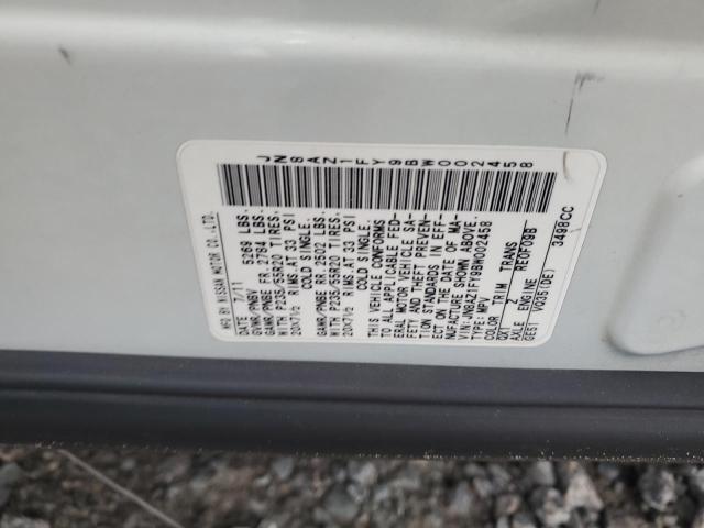 2011 NISSAN MURANO CROSSCABRIOLET - JN8AZ1FY9BW002458