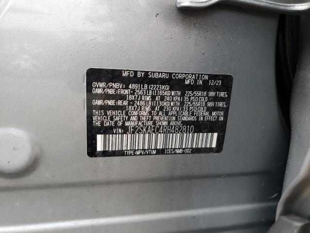 2024 SUBARU FORESTER S JF2SKAEC4RH482810