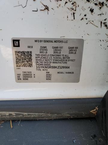 2019 CADILLAC XT5 PLATIN 1GYKNGRS9KZ129564