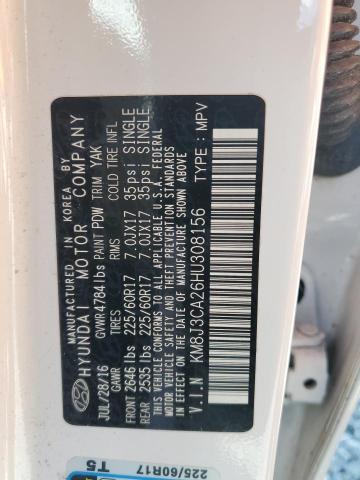 2017 HYUNDAI TUCSON LIM KM8J3CA26HU308156