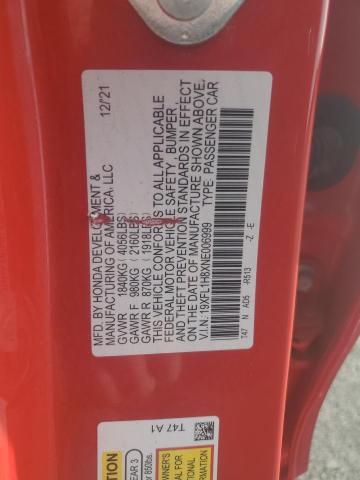2022 HONDA CIVIC SPOR - 19XFL1H8XNE006999