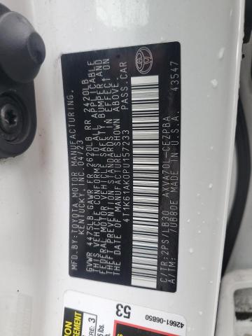 2023 TOYOTA CAMRY XSE 4T1K61AK0PU157233