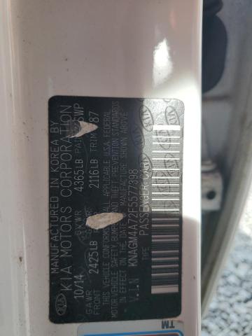 2015 KIA OPTIMA LX KNAGM4A72F5577398
