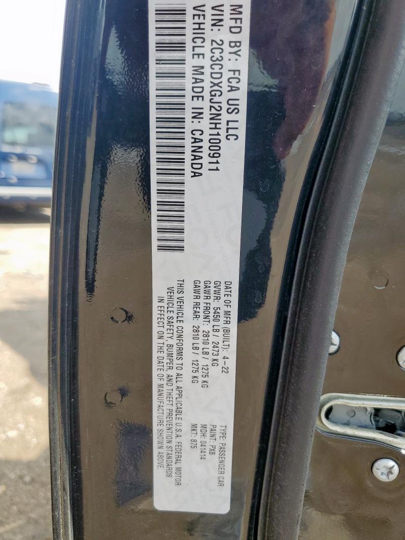 2022 DODGE CHARGER SCAT PACK - 2C3CDXGJ2NH100911