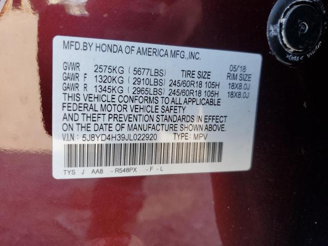 2018 ACURA MDX 5J8YD4H39JL022920