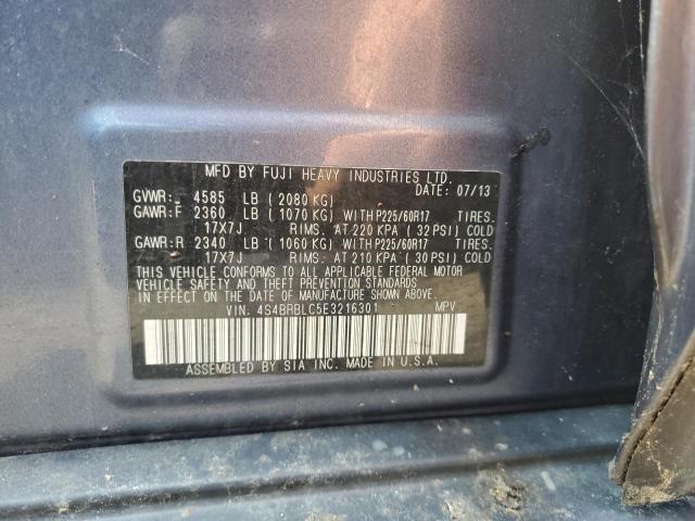 2014 SUBA OUTBACK 2.5I LIMITED - 4S4BRBLC5E3216301