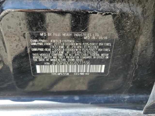 2016 SUBARU CROSSTREK - JF2GPADC6G8271596