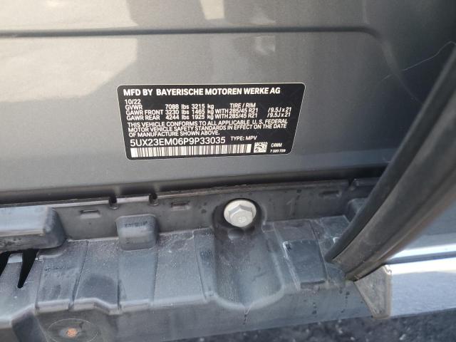 2023 BMW X7 XDRIVE4 5UX23EM06P9P33035