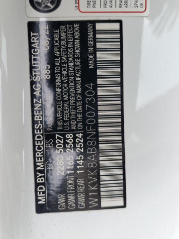 2022 MERCEDES-BENZ SL 55 AMG W1KVK8AB8NF007304