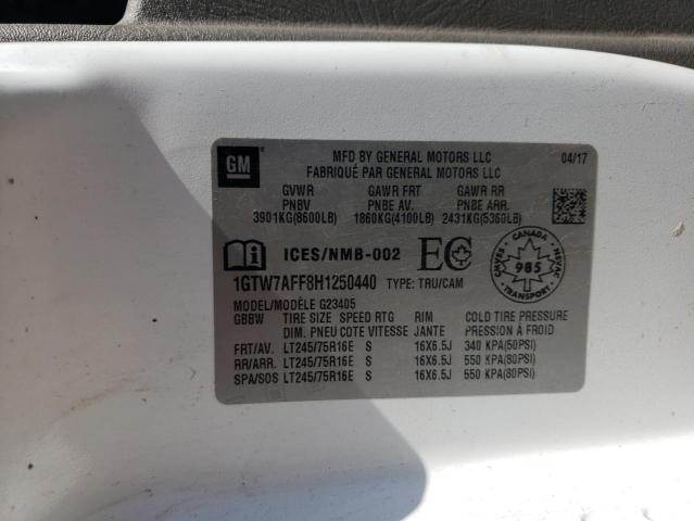2017 GMC SAVANA G25 1GTW7AFF8H1250440