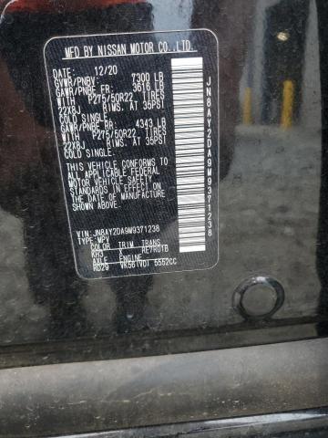 2021 NISSAN ARMADA PLA JN8AY2DA9M9371238